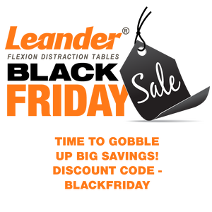 Black Friday Sale Starts NOW! Time to Gobble up savings on Leander Chiropractic Tables